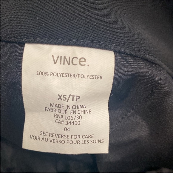 Vince Women’s Dress Pants Straight Leg Pull On Elastic Waist Size XS - Picture 9 of 9